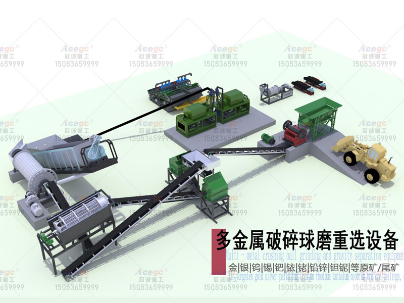 多金屬破碎球磨重選設(shè)備